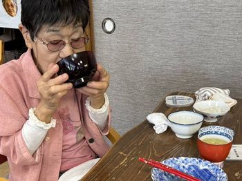 Read more about the article あおさのお味噌汁と本日のおやつ🥢たかのしの杜